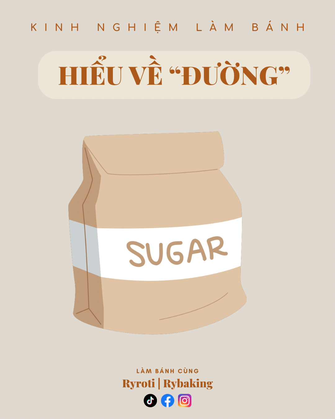 Hiểu về đường trong làm bánh