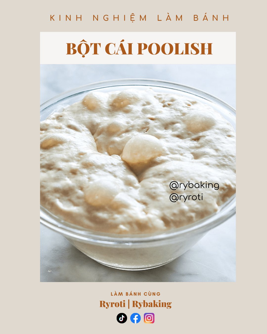 POOLISH là gì? Phương pháp lên men bí mật cho chiếc bánh mì Pháp vỏ giòn ruột xốp