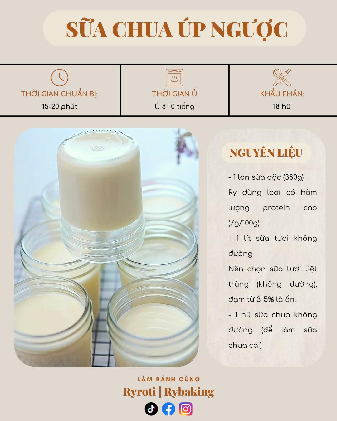 SỮA CHUA ÚP NGƯỢC CHUẨN NHÀ LÀM - CÔNG THỨC BẤT BẠI DỄ THÀNH CÔNG